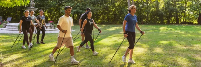 Nordic Walking in der Villa Aurelia
