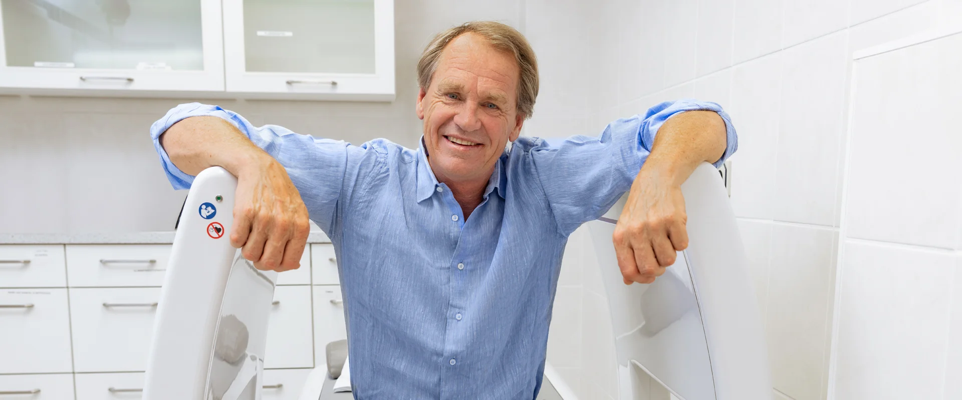 Markus Wasmeier bei der Kernspinresonanztherapie