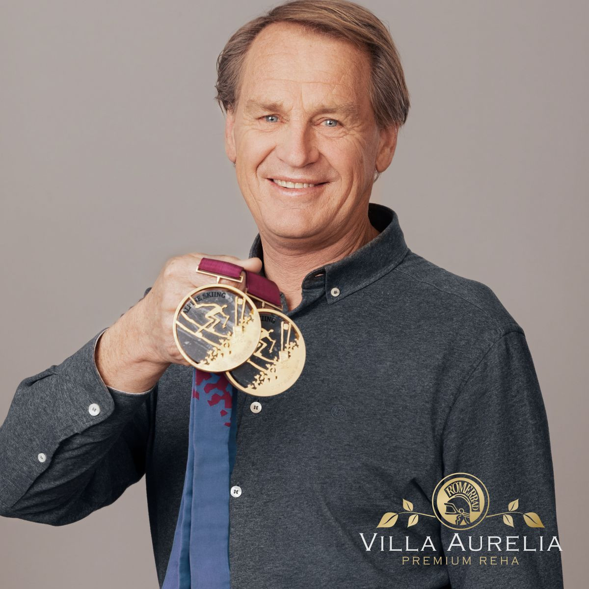 Markus Wasmeier mit Goldmedaillen